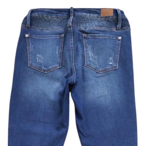 Judy Blue Women's Stretchy Distressed Moto Ankle Skinny Jeans Size 28 - Picture 9 of 13